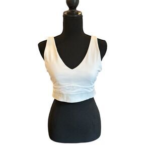 Fabletics All Day Everyday Sports Bra White Size Medium